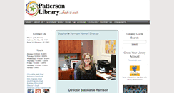 Desktop Screenshot of pattersonlibrary.org